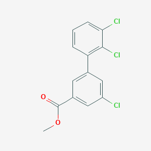 molecular formula C14H9Cl3O2 B7960920 Methyl 3-chloro-5-(2,3-dichlorophenyl)benzoate CAS No. 1820703-24-9