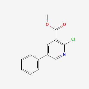 molecular formula C13H10ClNO2 B7960961 Methyl 2-chloro-5-phenylnicotinate 