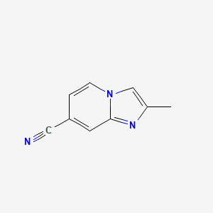 molecular formula C9H7N3 B7961080 2-Methylimidazo[1,2-a]pyridine-7-carbonitrile 