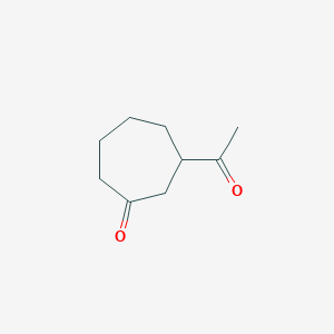 molecular formula C9H14O2 B7961084 3-Acetyl-cycloheptanone 