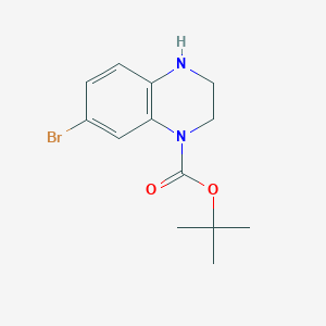 molecular formula C13H17BrN2O2 B7961090 tert-Butyl 7-bromo-3,4-dihydroquinoxaline-1(2H)-carboxylate 