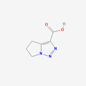 molecular formula C6H7N3O2 B7961097 5,6-Dihydro-4H-pyrrolo[1,2-c][1,2,3]triazole-3-carboxylic acid 
