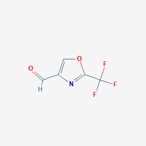 molecular formula C5H2F3NO2 B7961124 2-(Trifluoromethyl)-1,3-oxazole-4-carbaldehyde 