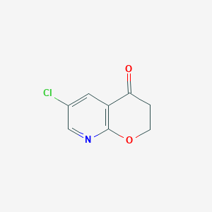 molecular formula C8H6ClNO2 B7961151 6-Chloro-2H-pyrano[2,3-B]pyridin-4(3H)-one 