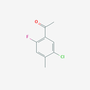 molecular formula C9H8ClFO B7961169 5'-Chloro-2'-fluoro-4'-methylacetophenone 
