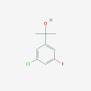 molecular formula C9H10ClFO B7961204 2-(3-Chloro-5-fluorophenyl)-2-propanol 