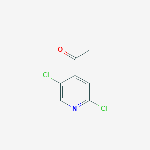 molecular formula C7H5Cl2NO B7961209 1-(2,5-Dichloropyridin-4-YL)ethanone 