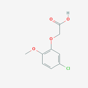 molecular formula C9H9ClO4 B7961273 2-(5-Chloro-2-methoxyphenoxy)acetic acid 