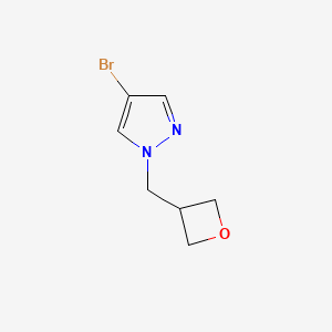 molecular formula C7H9BrN2O B7961274 4-Bromo-1-(oxetan-3-ylmethyl)-1H-pyrazole 