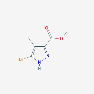 molecular formula C6H7BrN2O2 B7961285 Methyl 5-bromo-4-methyl-1H-pyrazole-3-carboxylate 