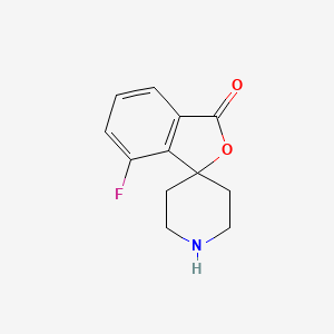 molecular formula C12H12FNO2 B7961312 7-fluoro-3H-spiro[2-benzofuran-1,4'-piperidine]-3-one 