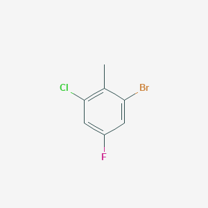 molecular formula C7H5BrClF B7961331 2-Bromo-6-chloro-4-fluorotoluene 