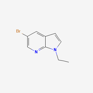 molecular formula C9H9BrN2 B7961354 5-Bromo-1-ethyl-1h-pyrrolo[2,3-b]pyridine 
