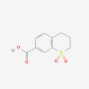 1,1-dioxo-3,4-dihydro-2H-1lambda6-benzothiopyran-7-carboxylic acid