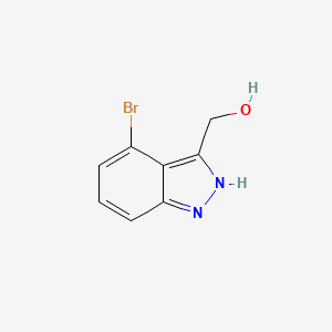 molecular formula C8H7BrN2O B7961377 (4-Bromo-1H-indazol-3-yl)-methanol 