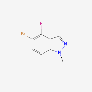 molecular formula C8H6BrFN2 B7961389 5-Bromo-4-fluoro-1-methylindazole 