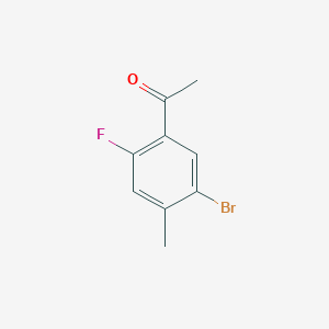 molecular formula C9H8BrFO B7961434 1-(5-Bromo-2-fluoro-4-methylphenyl)ethan-1-one 