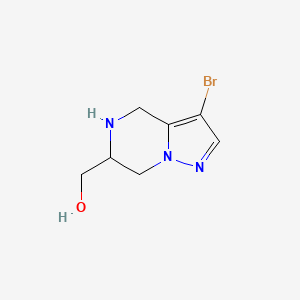 molecular formula C7H10BrN3O B7961470 (3-Bromo-4,5,6,7-tetrahydropyrazolo[1,5-a]pyrazin-6-yl)methanol 