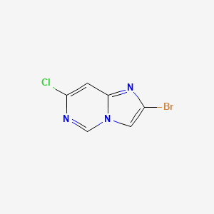 molecular formula C6H3BrClN3 B7961475 2-Bromo-7-chloro-imidazo[1,2-c]pyrimidine 
