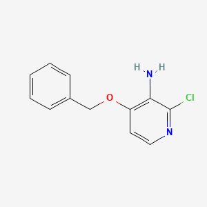 molecular formula C12H11ClN2O B7961491 3-Amino-4-(benzyloxy)-2-chloropyridine 