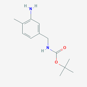 molecular formula C13H20N2O2 B7961518 tert-Butyl 3-amino-4-methylbenzylcarbamate 