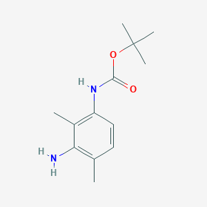 molecular formula C13H20N2O2 B7961520 tert-butyl N-(3-amino-2,4-dimethylphenyl)carbamate 