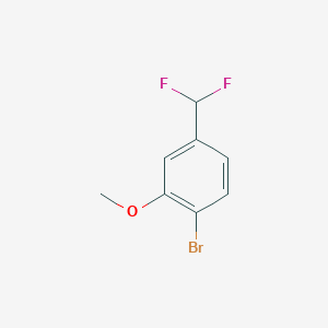 molecular formula C8H7BrF2O B7961527 2-Bromo-5-(difluoromethyl)anisole 