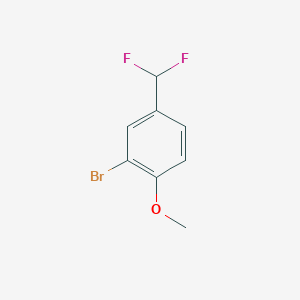 molecular formula C8H7BrF2O B7961535 2-Bromo-4-(difluoromethyl)anisole 
