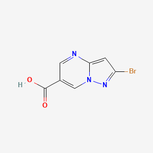 molecular formula C7H4BrN3O2 B7961575 2-Bromopyrazolo[1,5-a]pyrimidine-6-carboxylic acid 