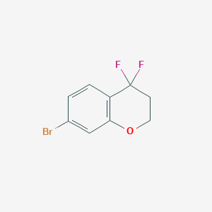 molecular formula C9H7BrF2O B7961622 7-溴-4,4-二氟色满 