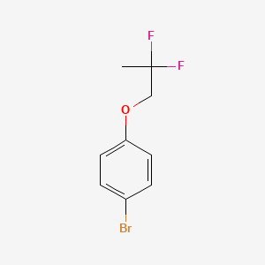 molecular formula C9H9BrF2O B7961642 1-Bromo-4-(2,2-difluoro-propoxy)-benzene 