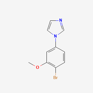 molecular formula C10H9BrN2O B7961646 1-(4-bromo-3-methoxyphenyl)-1H-imidazole 