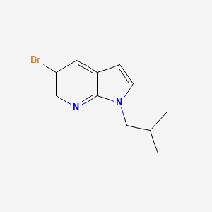 molecular formula C11H13BrN2 B7961654 5-Bromo-1-isobutyl-1H-pyrrolo[2,3-b]pyridine 