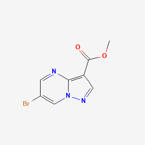 molecular formula C8H6BrN3O2 B7961666 Methyl 6-bromopyrazolo[1,5-a]pyrimidine-3-carboxylate 