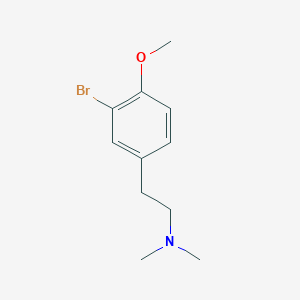 molecular formula C11H16BrNO B7961695 [2-(3-Bromo-4-methoxyphenyl)-ethyl]-dimethylamine 