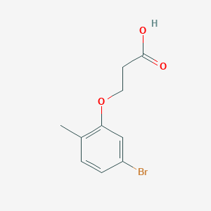 molecular formula C10H11BrO3 B7961699 3-(5-Bromo-2-methylphenoxy)propanoic acid 
