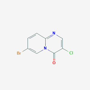 molecular formula C8H4BrClN2O B7961711 7-Bromo-3-chloro-4H-pyrido[1,2-a]pyrimidin-4-one 
