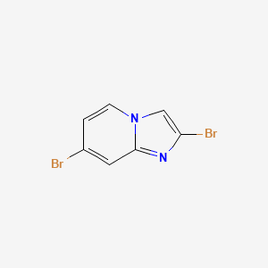 molecular formula C7H4Br2N2 B7961737 2,7-Dibromo-imidazo[1,2-a]pyridine 
