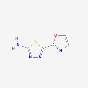 molecular formula C5H4N4OS B7961769 5-(1,3-Oxazol-2-yl)-1,3,4-thiadiazol-2-amine 