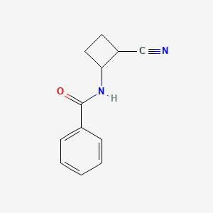 molecular formula C12H12N2O B7961785 N-(2-cyanocyclobutyl)benzamide 