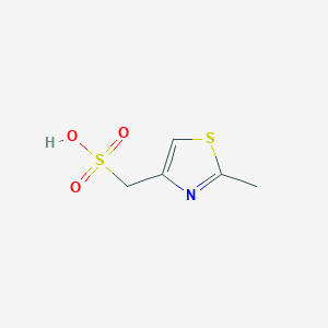 molecular formula C5H7NO3S2 B7961791 (2-Methyl-1,3-thiazol-4-yl)methanesulfonic acid 