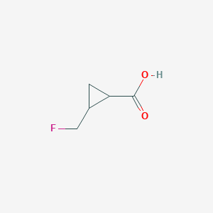 molecular formula C5H7FO2 B7961805 2-(Fluoromethyl)cyclopropane-1-carboxylic acid 