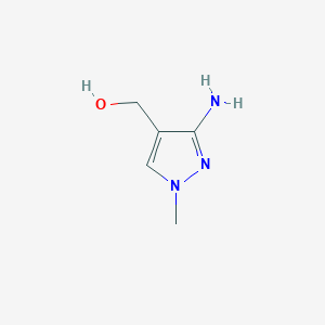 molecular formula C5H9N3O B7961809 (3-amino-1-methyl-1H-pyrazol-4-yl)methanol 