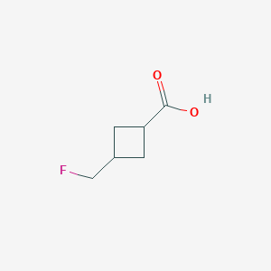 molecular formula C6H9FO2 B7961817 3-(氟甲基)环丁烷-1-羧酸 