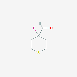 4-Fluorothiane-4-carbaldehyde