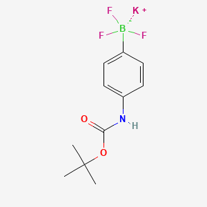 molecular formula C11H14BF3KNO2 B7961878 Potassium 4-BOC-aminophenyltrifluoroborate 
