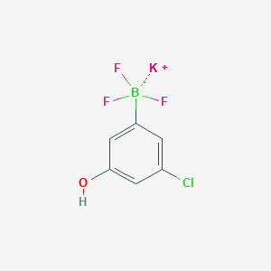 molecular formula C6H4BClF3KO B7961893 Potassium (3-chloro-5-hydroxyphenyl)trifluoroboranuide 