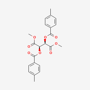 molecular formula C22H22O8 B7961895 (2R,3R)-Dimethyl 2,3-bis((4-methylbenzoyl)oxy)succinate 