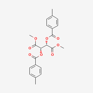 molecular formula C22H22O8 B7961911 1,4-dimethyl (2S,3S)-2,3-bis[(4-methylphenyl)carbonyloxy]butanedioate 