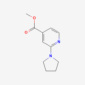 molecular formula C11H14N2O2 B7961923 Methyl 2-(pyrrolidin-1-YL)pyridine-4-carboxylate 